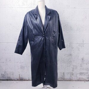 Wilsons Leather Women's Small Thinsulate Insulated Long Trench Coat Black